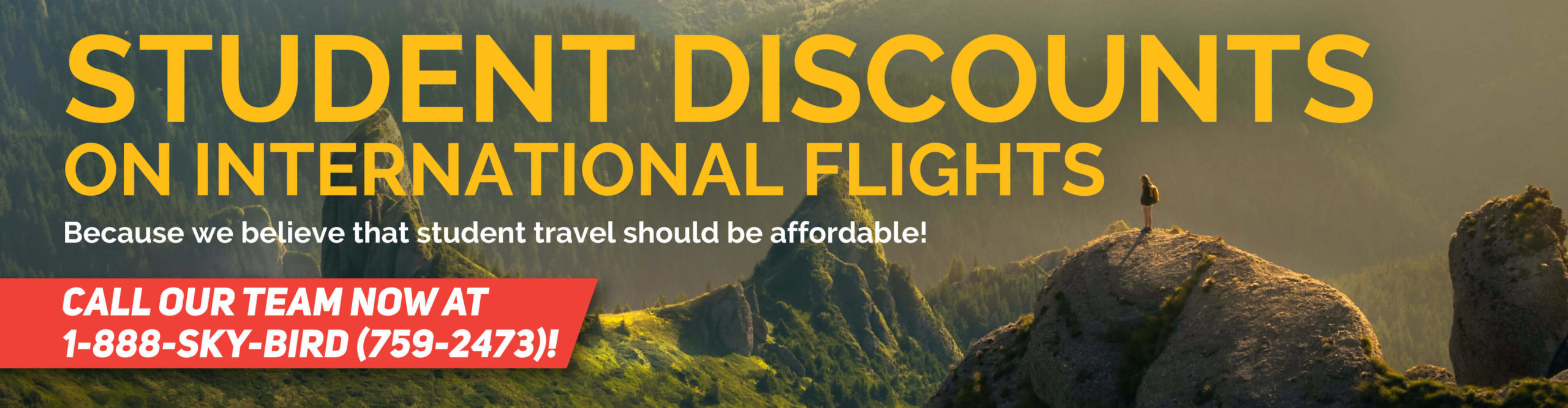 Sky Bird Travel Tours International Student Travel Banner