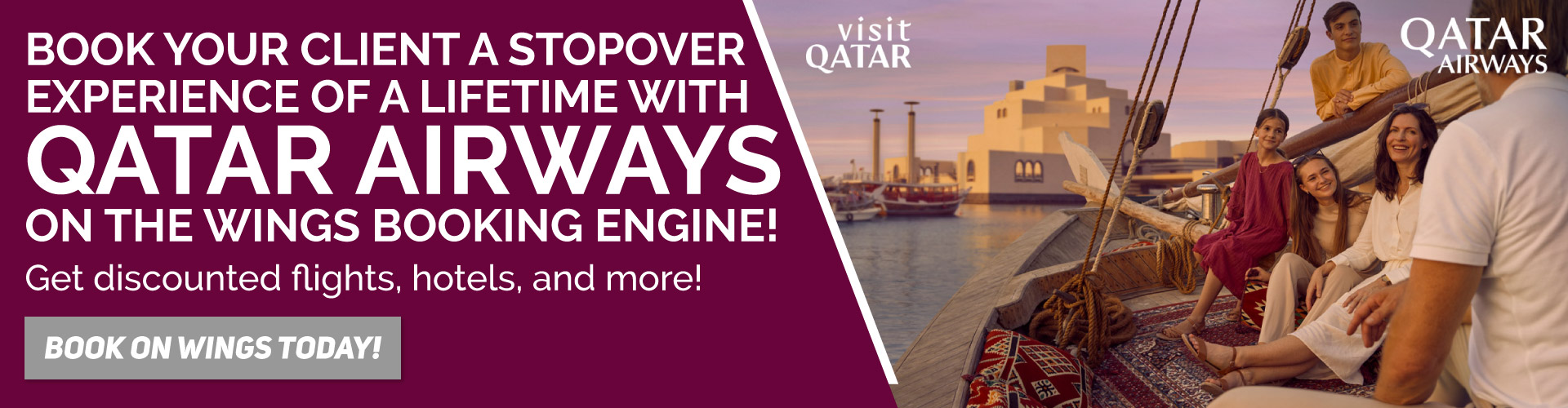 Sky Bird Qatar Airways Doha campaign Sky Bird Homepage Banner